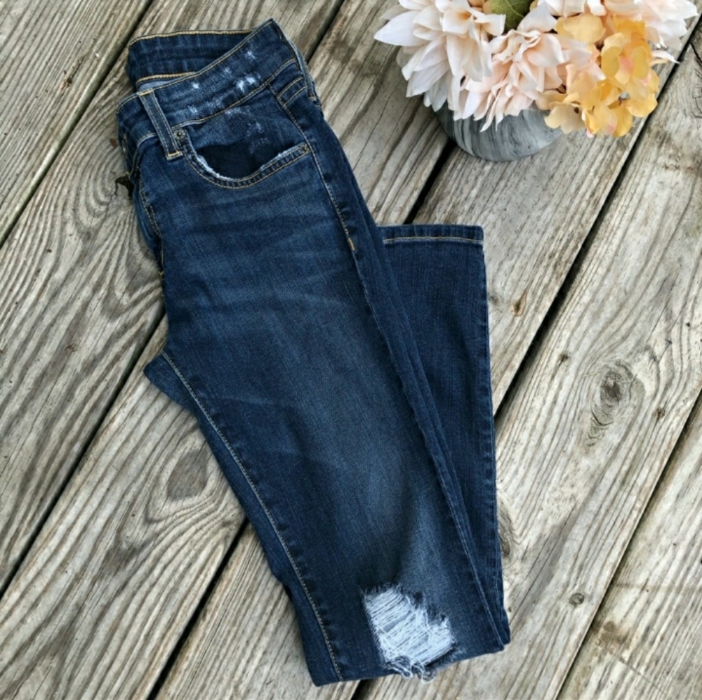 Carmar Distressed Skinny Ankle Jeans
